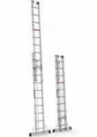 Двухсекционная алюминиевая лестница с тросом CAGSAN M1006-M1007-M1008-M1009-M10010-M10011-M10012.