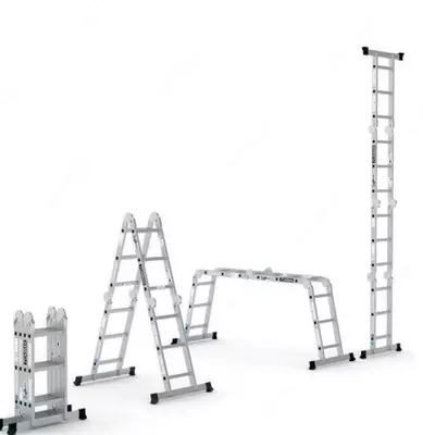 Шарнирная лестница-стремянка AK011-P