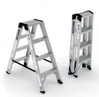 Профессиональная двусторонняя стремянка Everest-Pro EVR-PRO2 -03 -04 -05 -06 -07 -08 -09 -10 .