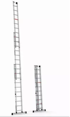 Smart Level Двухсекционная алюминиевая выдвижная лестница PRO_3x8-10-12