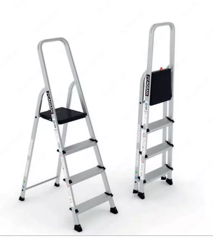 Алюминиевая стремянка Bergama BG6 (6+1)-BG5-BG5-BG4-BG3-BG2.