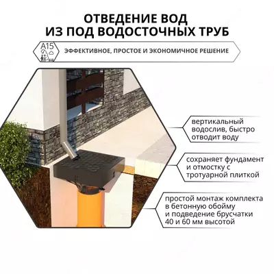 решетка с крепежом пластиковая соты кл. А15