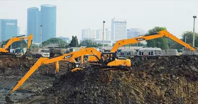 SANY Экскаватор гусеничный с длинной стрелой [SY215C-9 Long Reach Boom] - SANY AUTOMOBILE MANUFACTURING CENTRAL ASIA