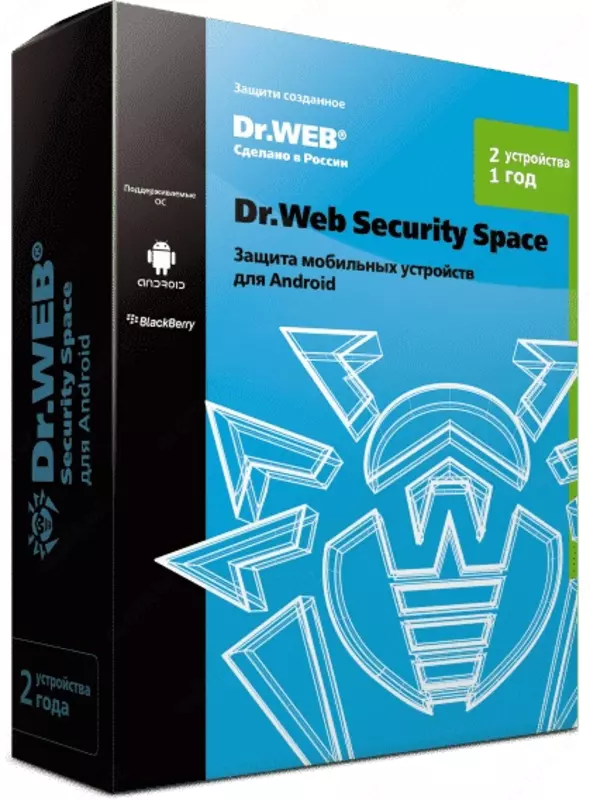 Dr.Web Security Space для Android — лицензия на 1 год на 2 устройств