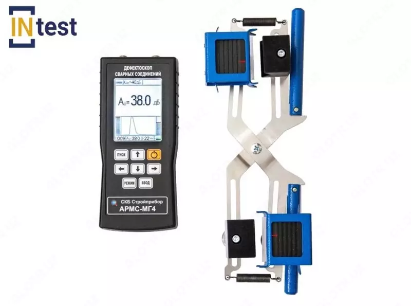 УЛЬТРАЗВУКОВОЙ ДЕФЕКТОСКОП СВАРНЫХ СОЕДИНЕНИЙ АРМАТУРЫ АРМС-МГ4 (цветной дисплей)