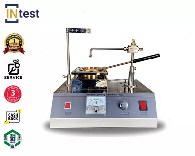 Аппарат для определения температуры вспышки нефтепродуктов в открытом тигле по методу Кливленда