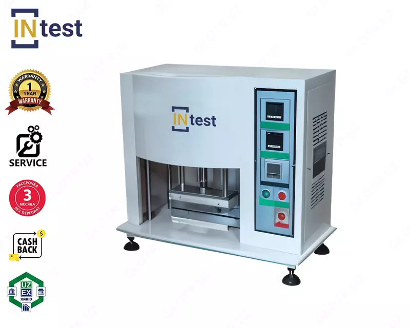 Poyabzal ustki qismining uzilish (mustahkamlik) xossalariga qizdirish ta’sirini aniqlash uchun uskuna