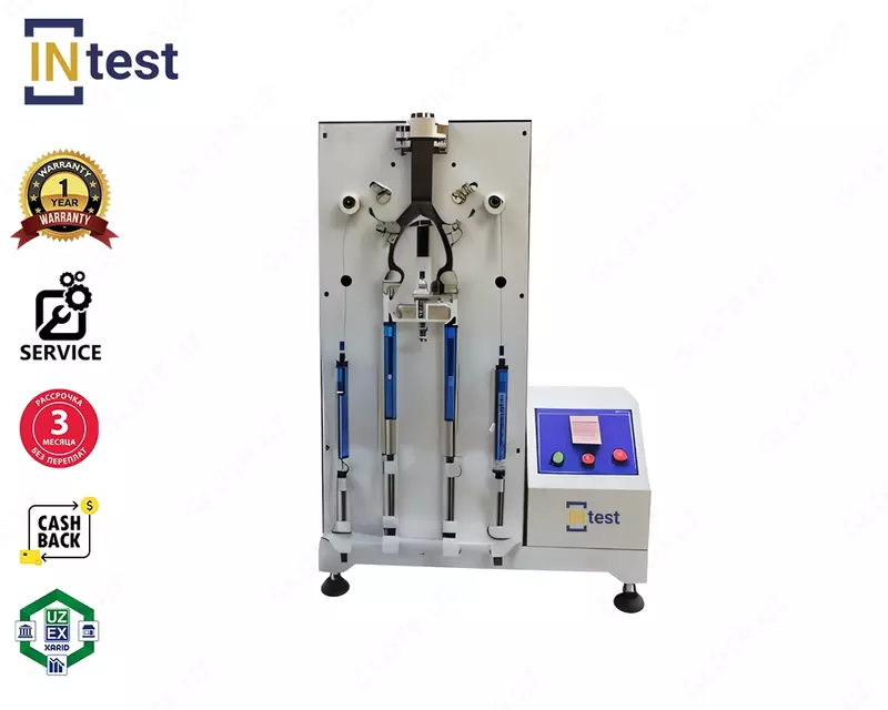 “Molniya” turidagi ilgaklarni (zanjirli fermuarlarni) uzoq muddatga chidamliligini sinovdan o‘tkazish uchun stend