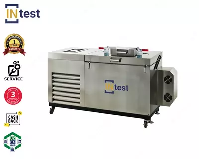 Криокамера с приспособлением для определения сопротивления изгибу материала верха обуви