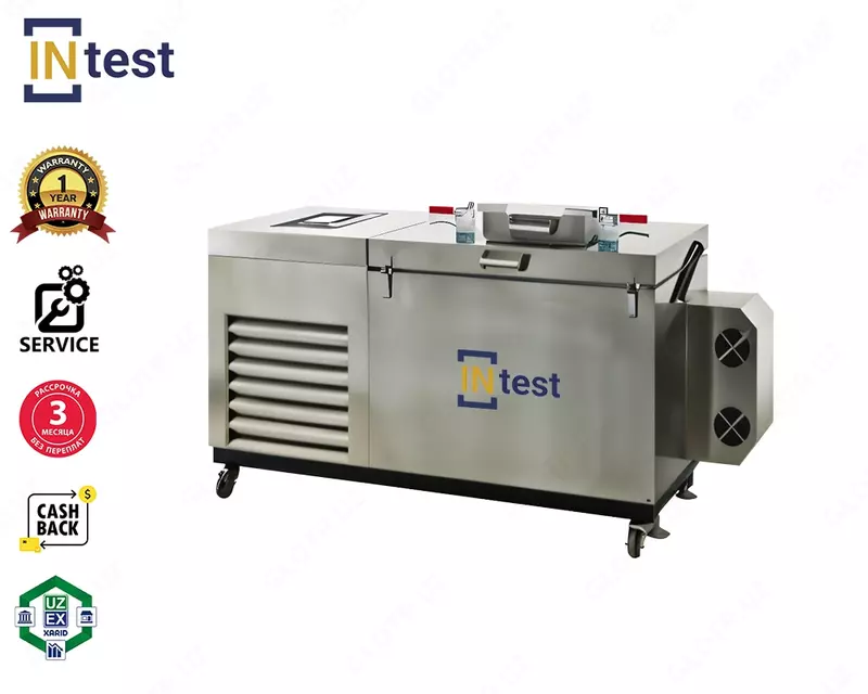 Криокамера с приспособлением для определения сопротивления изгибу материала верха обуви