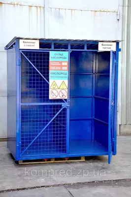 Контейнер-клеть для хранения газовых баллонов