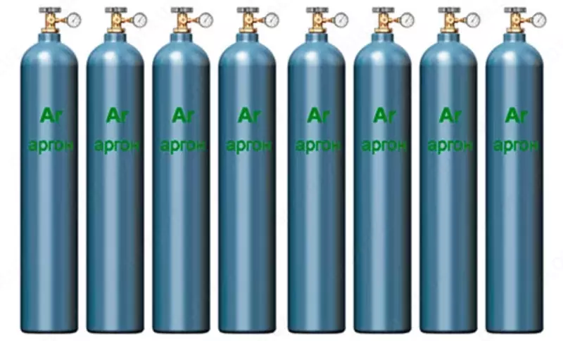 Баллон для аргона 40 л (после реставрации)