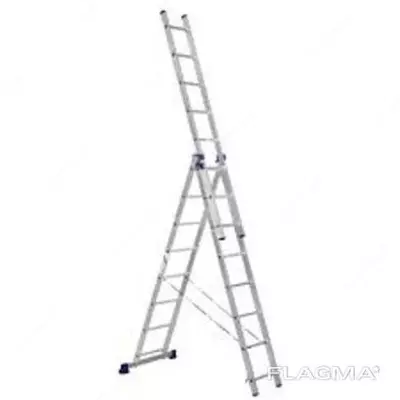 ЛЕСТНИЦЫ АЛЮМИНИЕВЫЕ ТРЕХСЕКЦИОННЫЕ