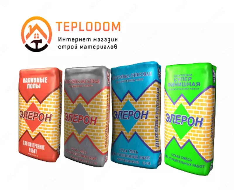 Шпатлевочная смесь ELERON 03 Fasad серый 20кг