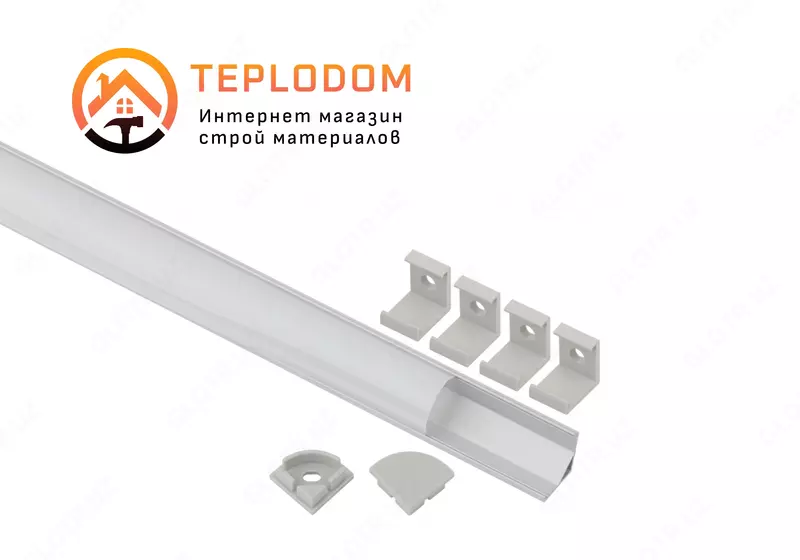 1616R ЭРА Комплект с угловым профилем CAB280  16*16 мм.  2 м.кругл.экран