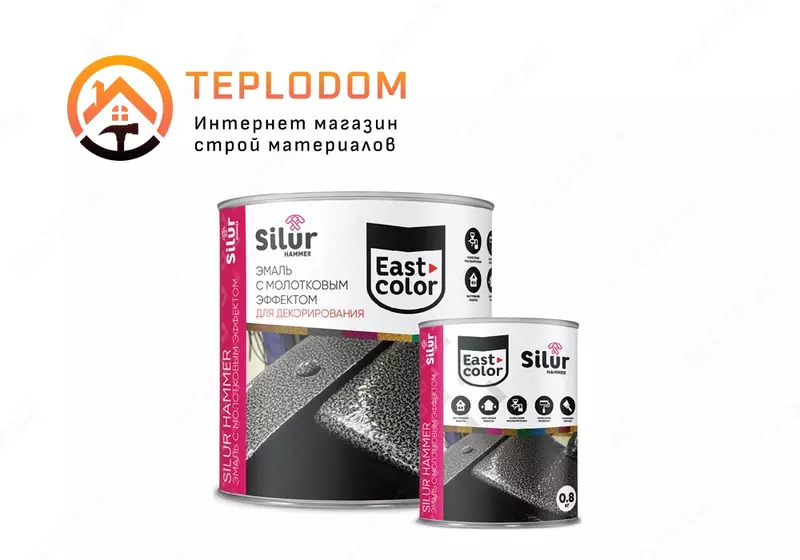 Эмаль с молотковым эффектом Silur