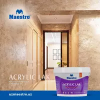 Akril lak gips devor uchun (Maestro 3kg)