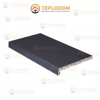 Ламинированный Подоконник AK PLAST Антрацит (15-60 см)