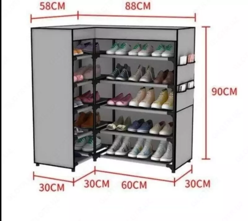 Функциональная полка для обуви (угловой) - от {0} сум