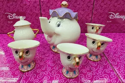 Мультяшный чайный набор «Красавица и Чудовище»