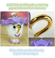 Yangi Mult qahramonlar Sohibjamol va mabluq choynak Mrs Potts va chip chashka to'plami shakar kosasi [1 idish + 4 stakan] Chakana savdo