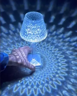 Подарок! Кристальная Алмазная Настольная лампа с сенсорным выключателем, настольная лампа для спальни