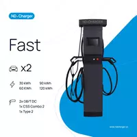 Высокоскоростная зарядная станция для электромобилей EVC ND Fast 60