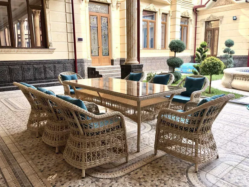 Ратанг стол и стул Ротанг