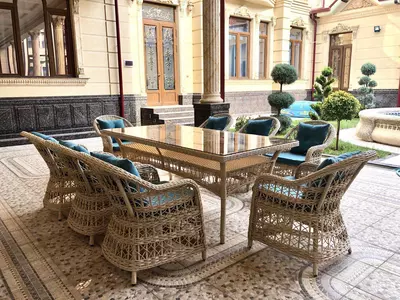 Ратанг стол и стул Ротанг