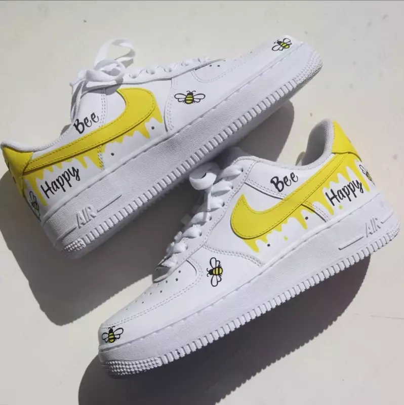 Qo'lda ishlangan Nike Air Force Bumblebee Chakana savdo