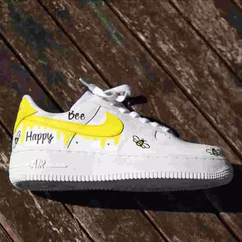 Qo'lda ishlangan Nike Air Force Bumblebee - Dernier