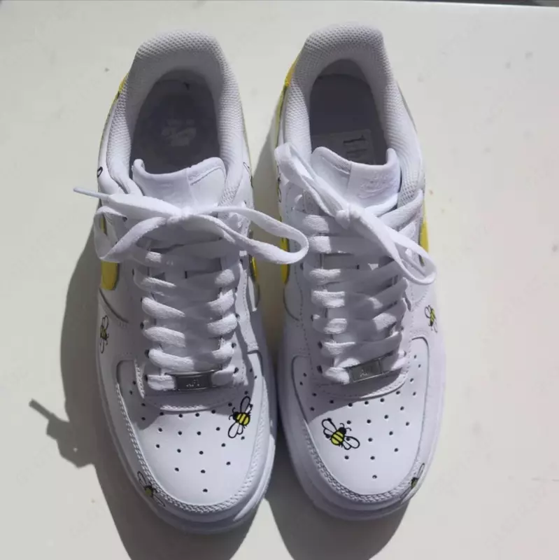 Qo'lda ishlangan Nike Air Force Bumblebee - Krossovkalar