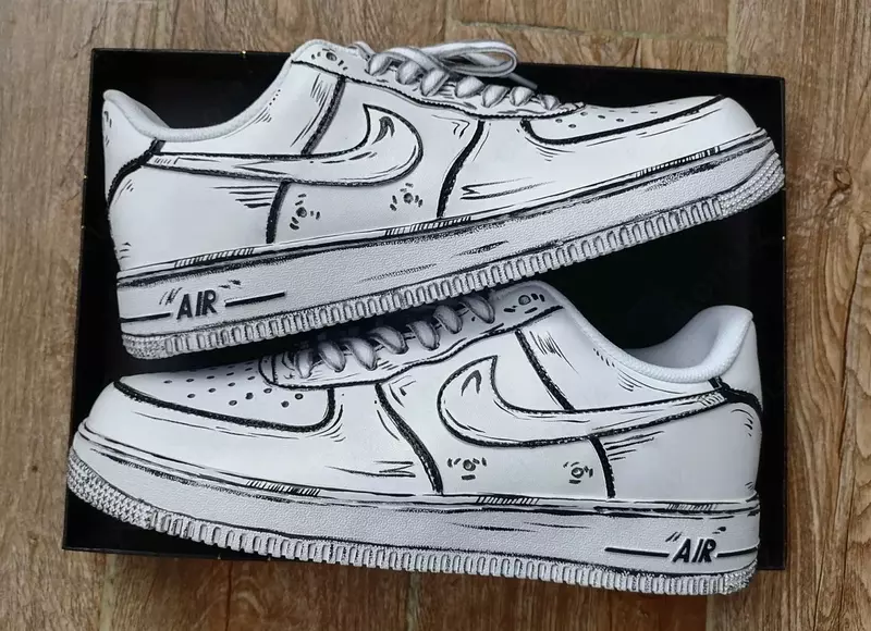 Кастомные Nike Air Force 1 в анимированном стиле