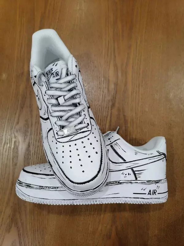 Кастомные Nike Air Force 1 в анимированном стиле Только в розницу