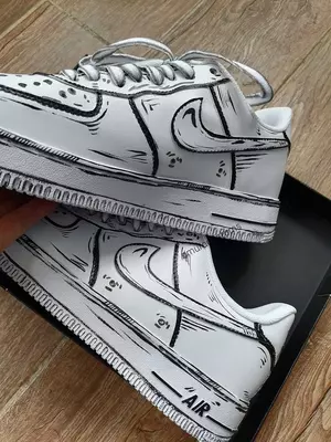 Кастомные Nike Air Force 1 в анимированном стиле - Dernier