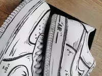 Кастомные Nike Air Force 1 в анимированном стиле Прочая обувь