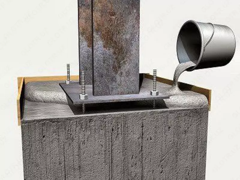 Безусадочная быстротвердеющая сухая бетонная смесь - {0} so'mdan