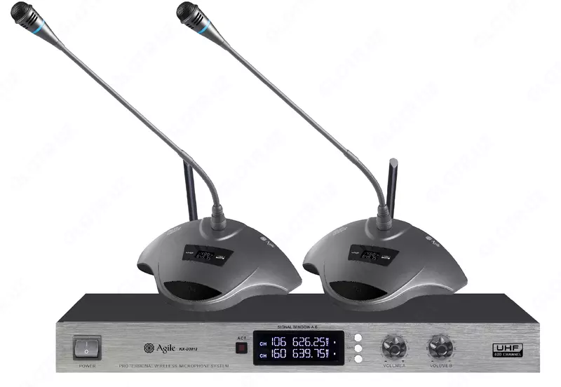 Конференц-система беспроводная 2-канальная KX-D3812