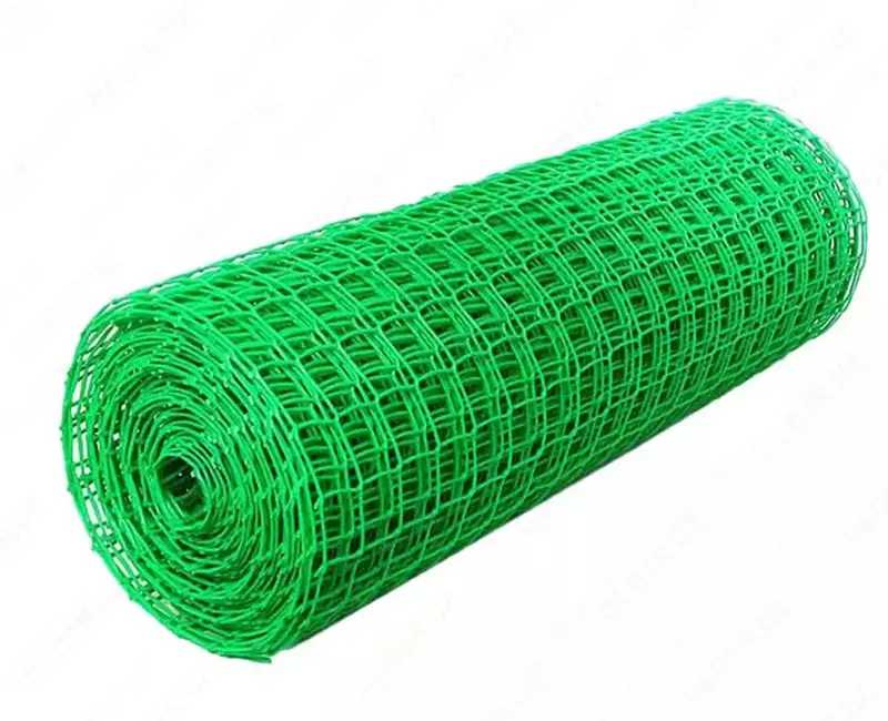 Рулонная стальная сетка с полимерным покрытием  12.5 х 12.5 мм (Утолщенная) Зеленая
