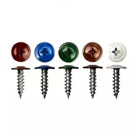  Саморез с пресс-шайбой 1.6  острый  RAL 9003 (белый) - 