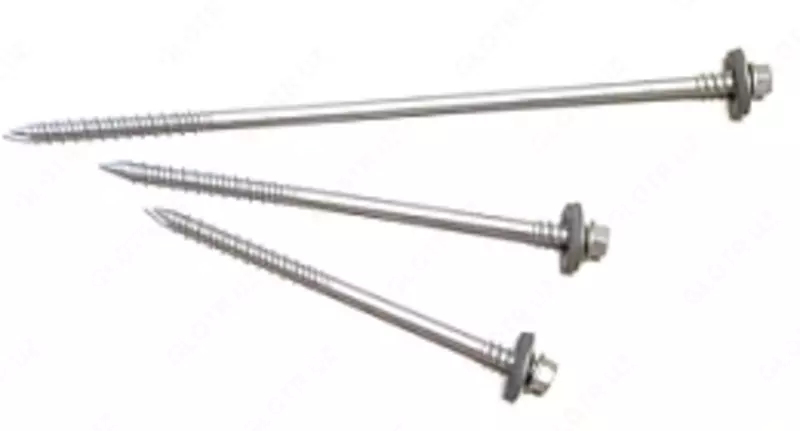  Шуруп (саморез) для сэндвич панелей 6 3х180 мм - 