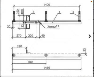 Металлоконструкции для ЛЭП Траверса ТМ-2 (3.407.1-143.8.2) 10