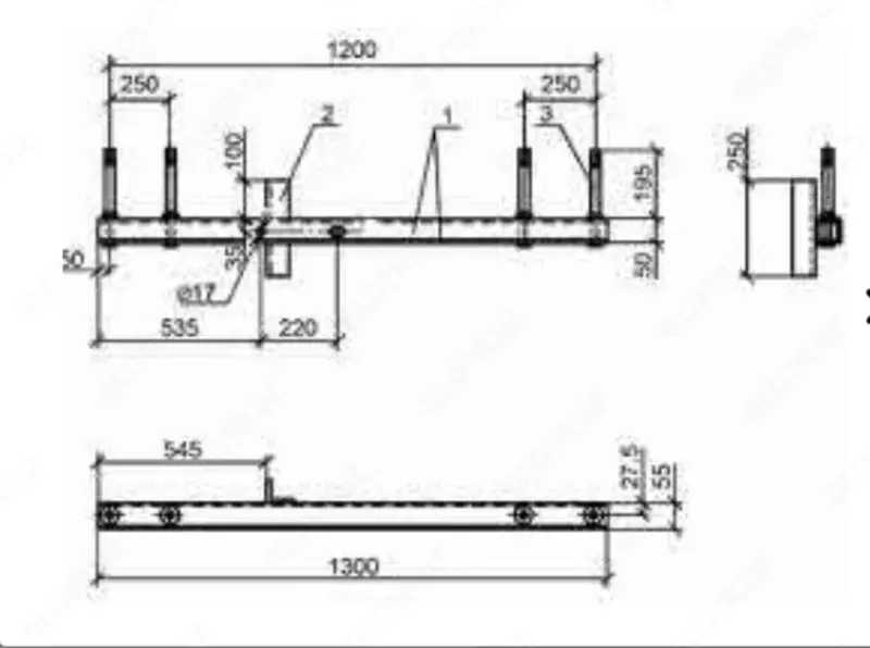 TM-6 traversa (3.407.1-143.8.6) 23 0 kg