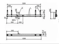 TM-6 traversa (3.407.1-143.8.6) 23 0 kg