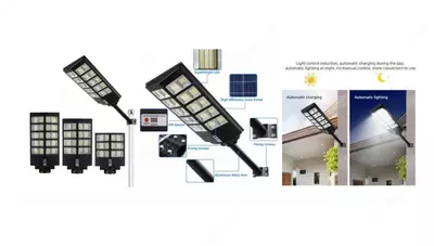 SSL-300W4 quyosh energiyasi bilan ishlaydigan tashqi chiroqlar - 1 150 000 so'm / dona