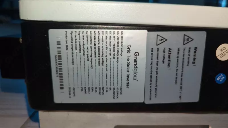 5 500 000 сум Контроллер заряда GrandGlow 3kW On Grid Inverter