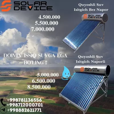 SOLARDEVICE quyosh suv isitgichi