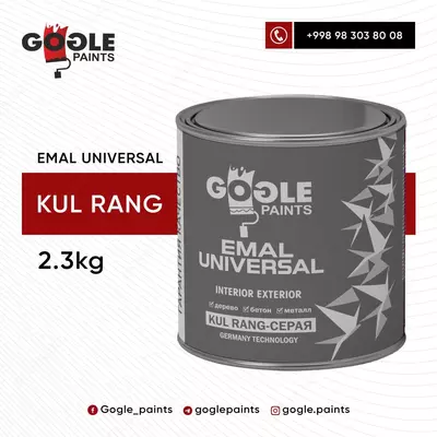 Эмаль универсальная Gogle Paints 2.3 кг (серая) - 33 950.3 сум / шт.