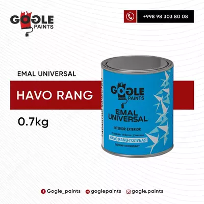 Эмаль универсальная Gogle Paints 0.7 кг (голубая) - 10 721.1 сум / шт.