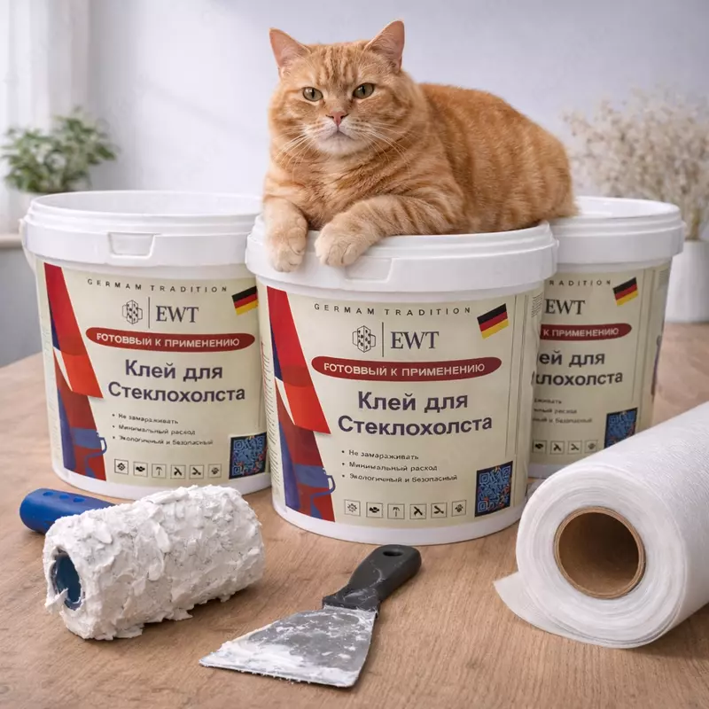  Клей для стеклохолста ( всех видов тяжелых обоев) - 